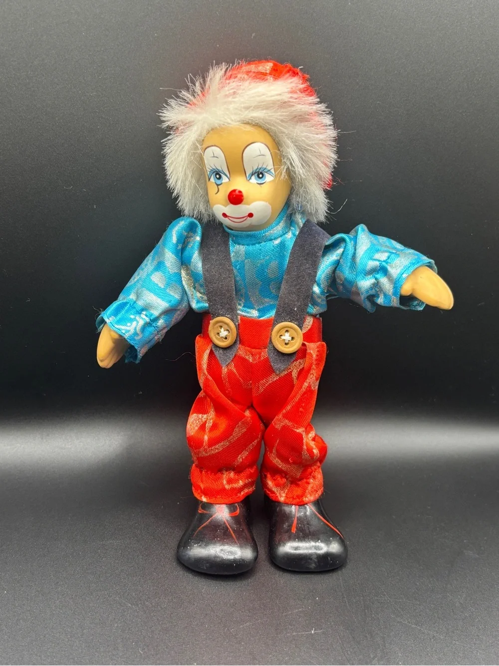 Vintage Posable Porcelain Clown